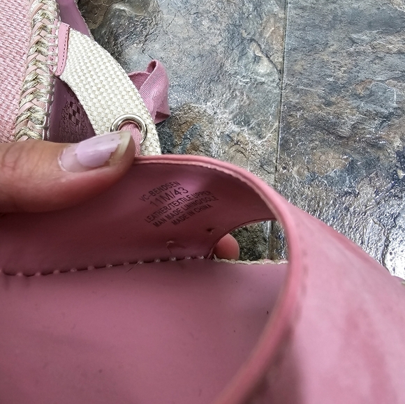 Vince camuto Bendsen pretty pink braided wedges women's size 11 - Picture 10 of 14